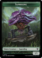 Saproling // Morph Double-Sided Token [Murders at Karlov Manor Commander Tokens] | The CG Realm