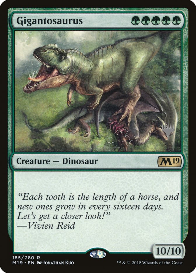 Gigantosaurus (Promo Pack) [Core Set 2019 Promos] | The CG Realm