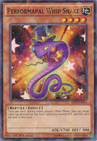 Performapal Whip Snake [SP15-EN013] Shatterfoil Rare | The CG Realm