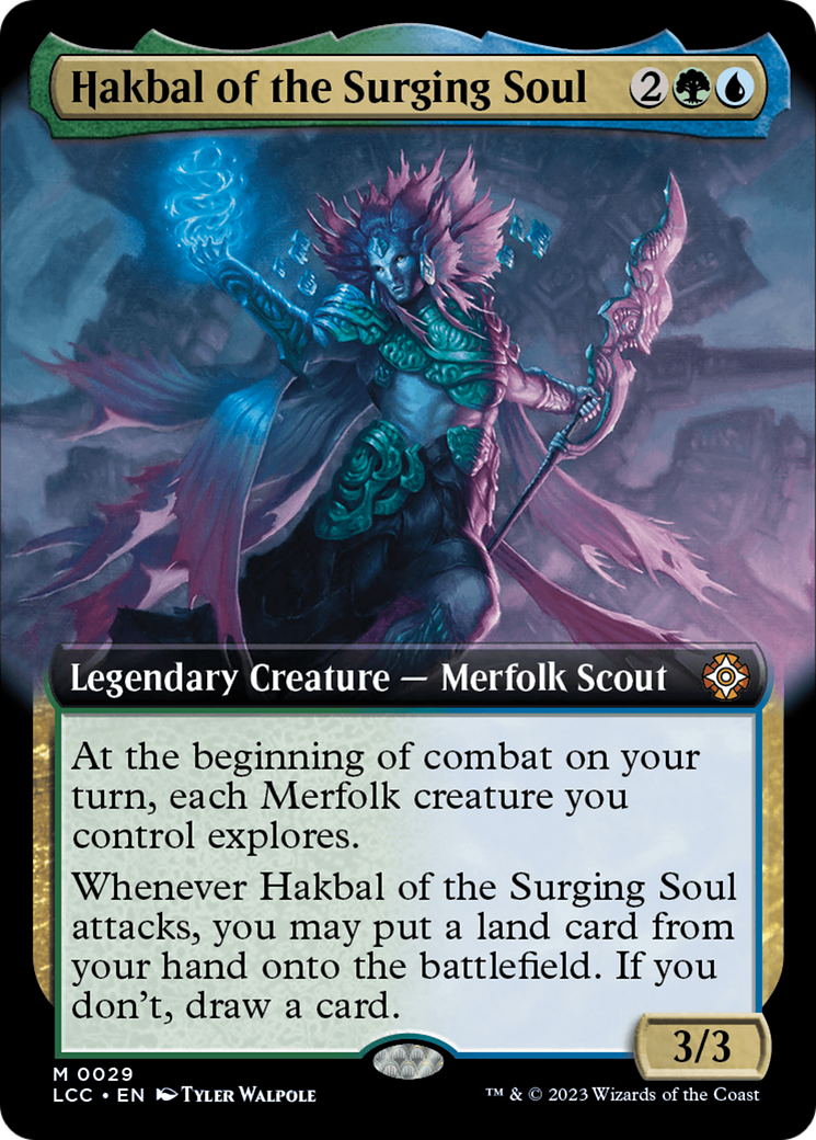 Hakbal of the Surging Soul (Extended Art) [The Lost Caverns of Ixalan Commander] | The CG Realm