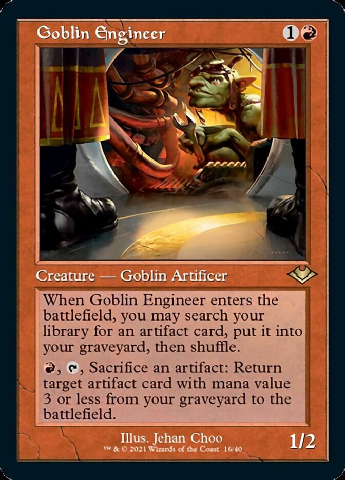 Goblin Engineer (Retro Foil Etched) [Modern Horizons 2] | The CG Realm