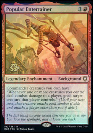 Popular Entertainer [Commander Legends: Battle for Baldur's Gate Prerelease Promos] | The CG Realm