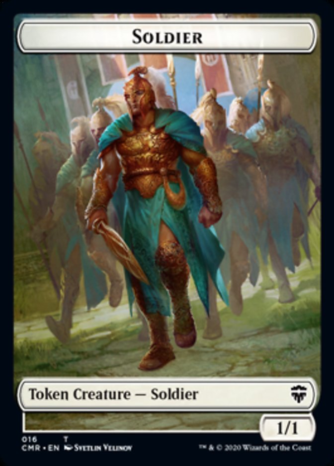 Cat // Soldier Double-Sided Token [Commander Legends Tokens] | The CG Realm