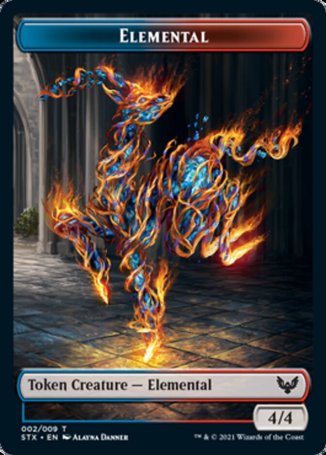 Elemental // Treasure Double-Sided Token [Strixhaven: School of Mages Tokens] | The CG Realm