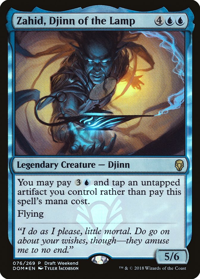 Zahid, Djinn of the Lamp (Draft Weekend) [Dominaria Promos] | The CG Realm