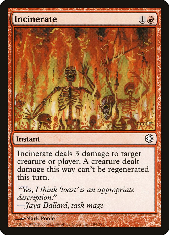 Incinerate [Coldsnap Theme Decks] | The CG Realm