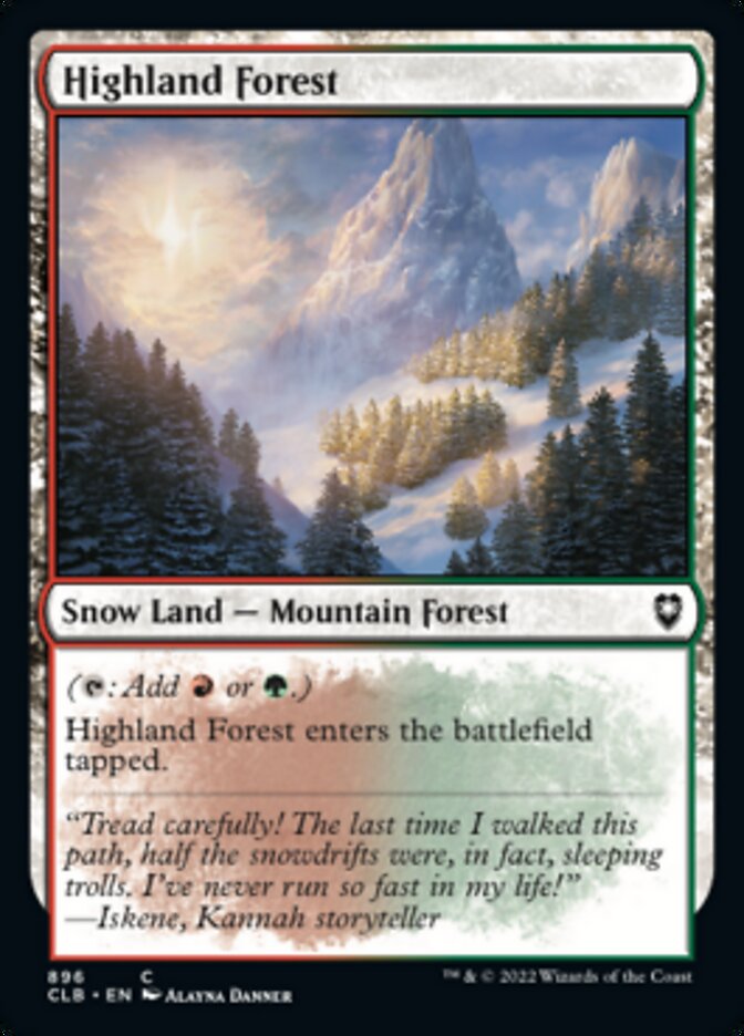 Highland Forest [Commander Legends: Battle for Baldur's Gate] | The CG Realm
