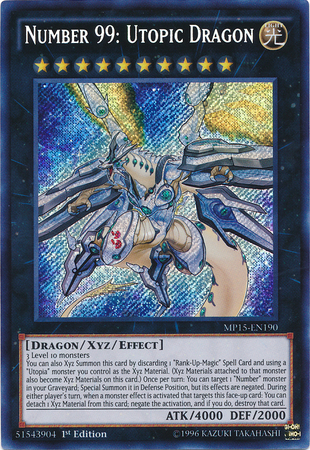 Number 99: Utopic Dragon [MP15-EN190] Secret Rare | The CG Realm