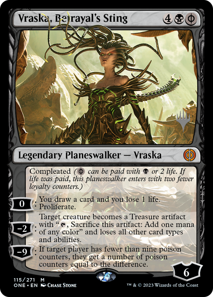 Vraska, Betrayal's Sting (Promo Pack) [Phyrexia: All Will Be One Promos] | The CG Realm