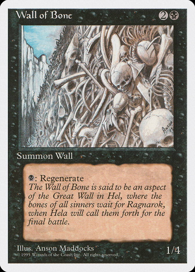 Wall of Bone [Fourth Edition] | The CG Realm