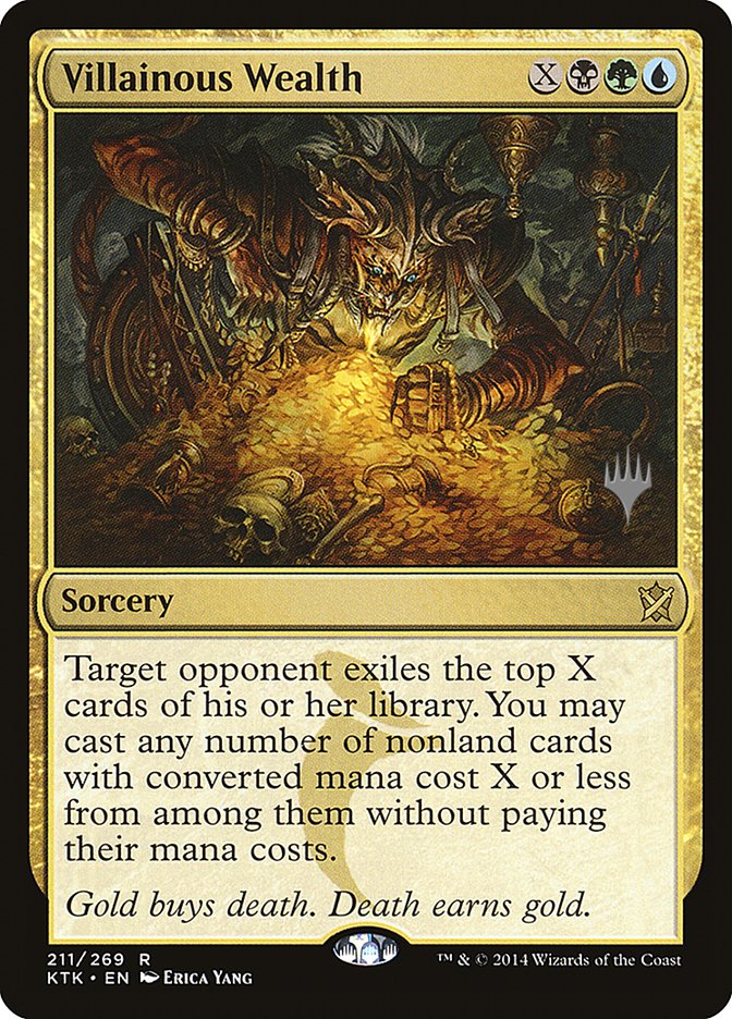 Villainous Wealth (Promo Pack) [Khans of Tarkir Promos] | The CG Realm