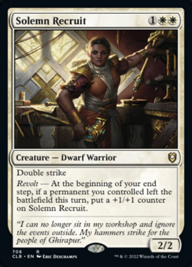 Solemn Recruit [Commander Legends: Battle for Baldur's Gate] | The CG Realm