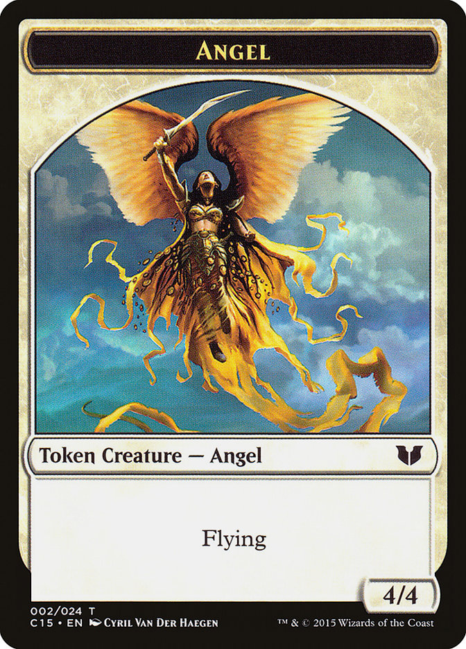 Angel // Knight (Vigilance) Double-Sided Token (C15-2 // 5) - Commander 2015 Tokens