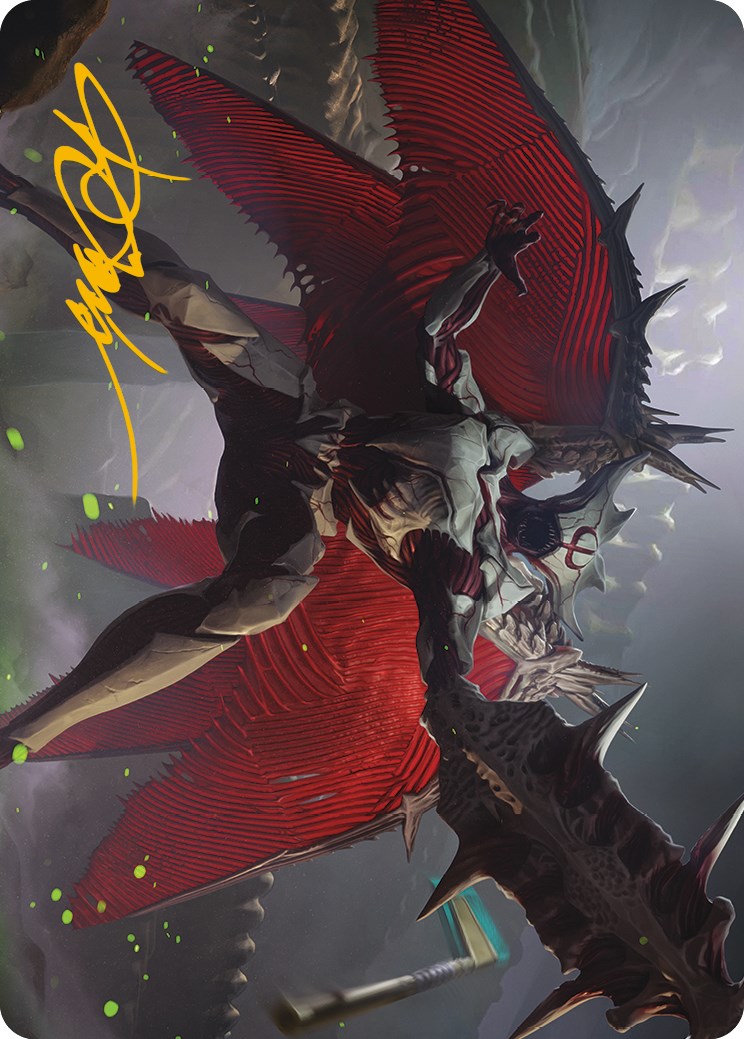 Phyrexian Vindicator Art Card (Gold-Stamped Signature) [Phyrexia: All Will Be One Art Series] | The CG Realm