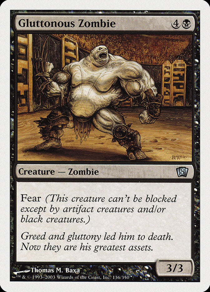 Gluttonous Zombie [Eighth Edition] | The CG Realm