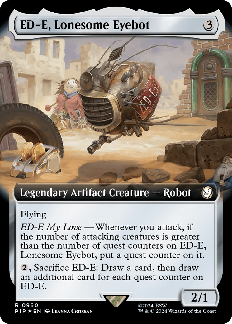ED-E, Lonesome Eyebot (Extended Art) (Surge Foil) [Fallout] | The CG Realm