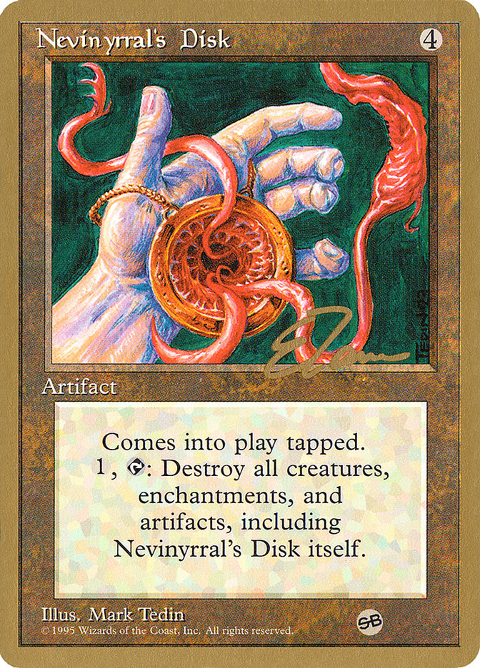 Nevinyrral's Disk (Eric Tam) (SB) [Pro Tour Collector Set] | The CG Realm