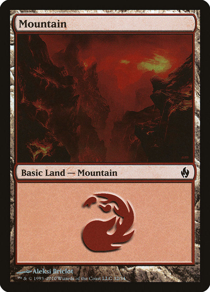 Mountain (32) [Premium Deck Series: Fire and Lightning] | The CG Realm