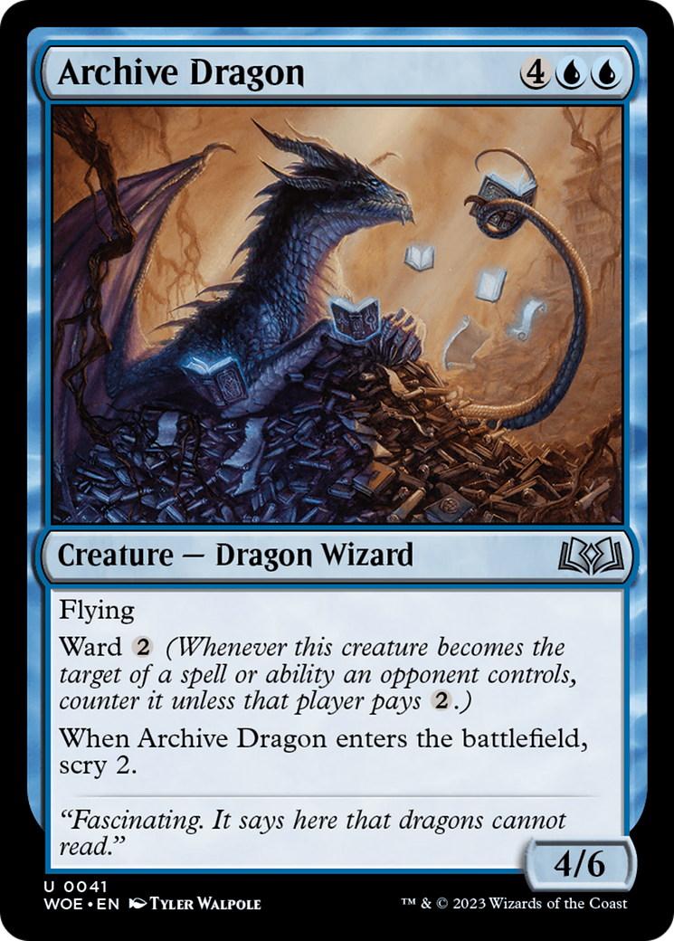 Archive Dragon [Wilds of Eldraine] | The CG Realm