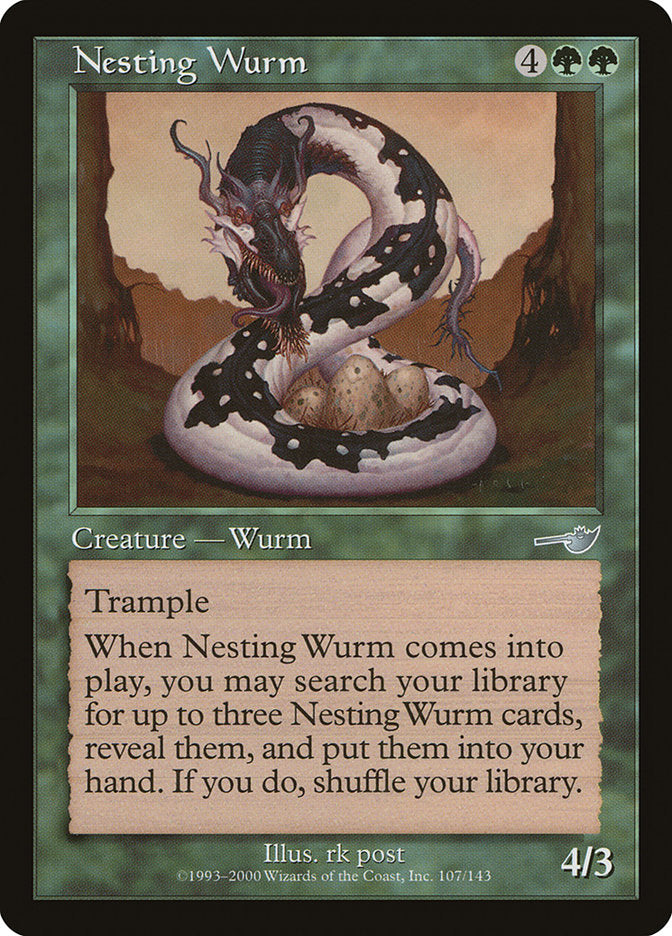 Nesting Wurm [Nemesis] | The CG Realm