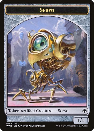 Servo // Wizard Double-Sided Token [Challenger Decks 2020 Tokens] | The CG Realm