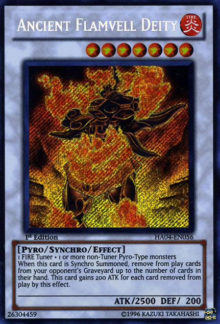 Ancient Flamvell Deity [HA04-EN056] Secret Rare | The CG Realm