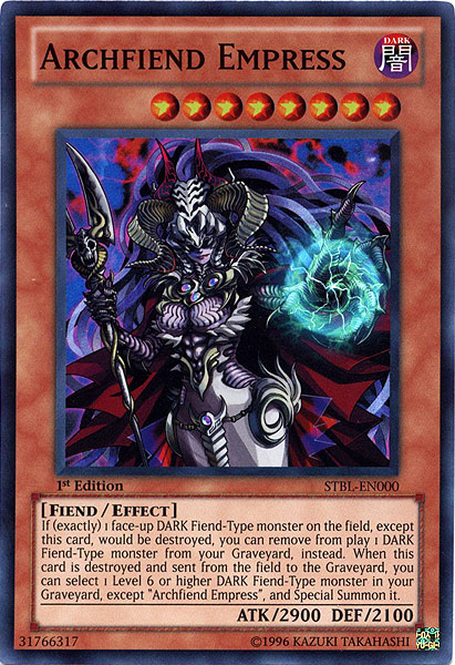 Archfiend Empress [STBL-EN000] Super Rare | The CG Realm