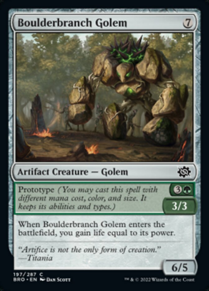 Boulderbranch Golem [The Brothers' War] | The CG Realm