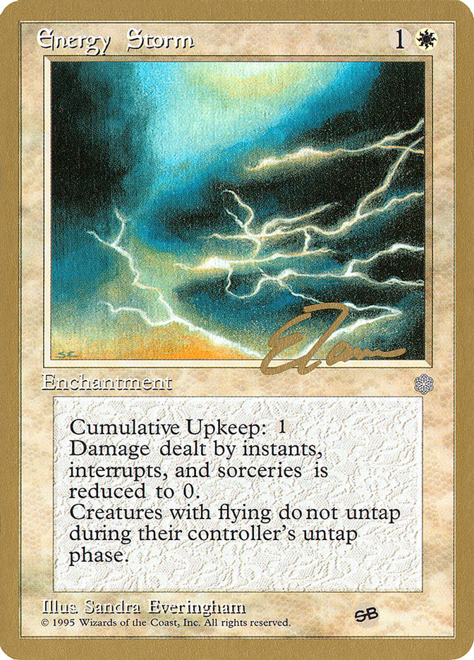 Energy Storm (Eric Tam) (SB) [Pro Tour Collector Set] | The CG Realm