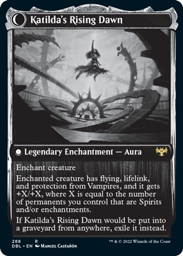 Katilda, Dawnhart Martyr (DBL-288) - Innistrad: Double Feature: (Double Faced Transform)