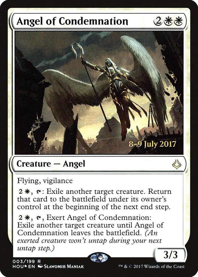 Angel of Condemnation [Hour of Devastation Prerelease Promos] | The CG Realm