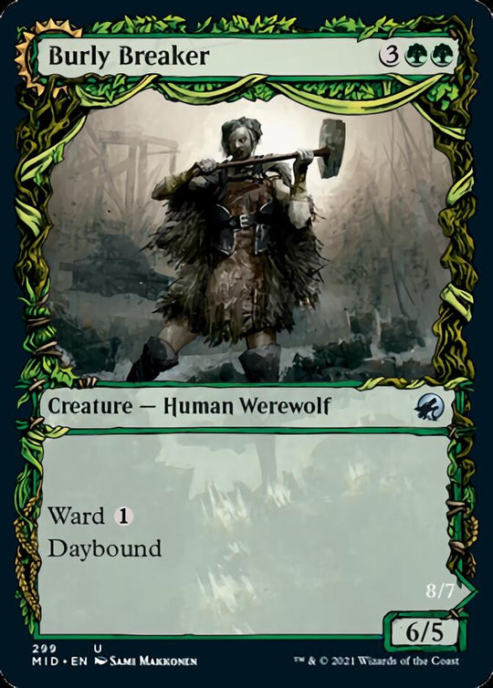 Burly Breaker (Showcase) (MID-299) - Innistrad: Midnight Hunt: (Showcase, Double Faced Transform)