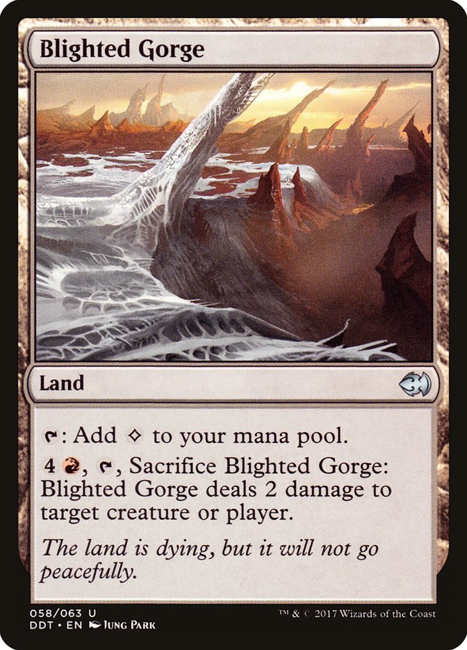 Blighted Gorge [Duel Decks: Merfolk vs. Goblins] | The CG Realm