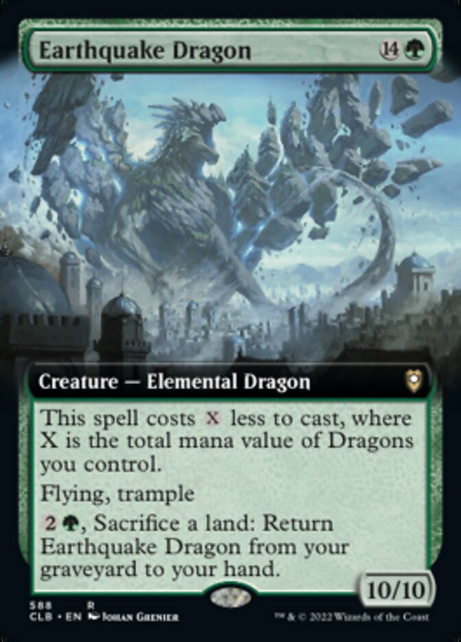 Earthquake Dragon (Extended Art) [Commander Legends: Battle for Baldur's Gate] | The CG Realm
