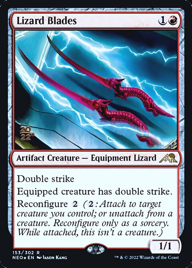 Lizard Blades [Kamigawa: Neon Dynasty Prerelease Promos] | The CG Realm