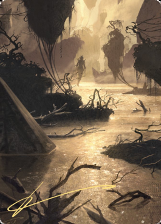 Murkwater Pathway Art Card (Gold-Stamped Signature) [Zendikar Rising Art Series] | The CG Realm