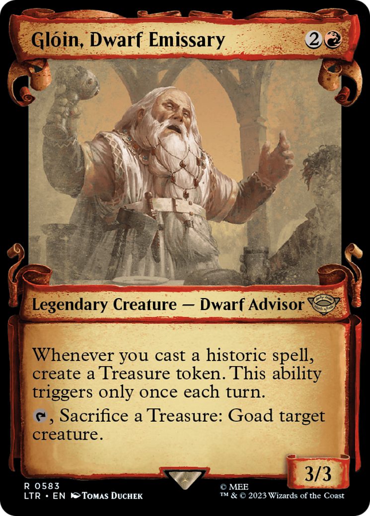 Gloin, Dwarf Emissary [The Lord of the Rings: Tales of Middle-Earth Showcase Scrolls] | The CG Realm