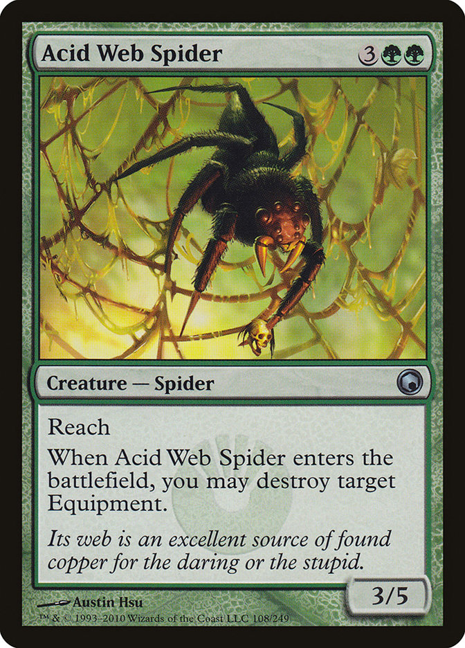 Acid Web Spider [Scars of Mirrodin] | The CG Realm
