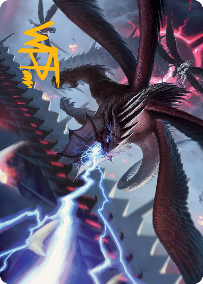 Defiant Thundermaw Art Card (Gold-Stamped Signature) [March of the Machine Art Series] | The CG Realm