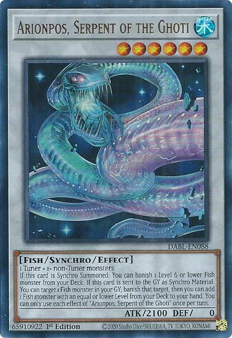 Arionpos, Serpent of the Ghoti [DABL-EN088] Ultra Rare | The CG Realm
