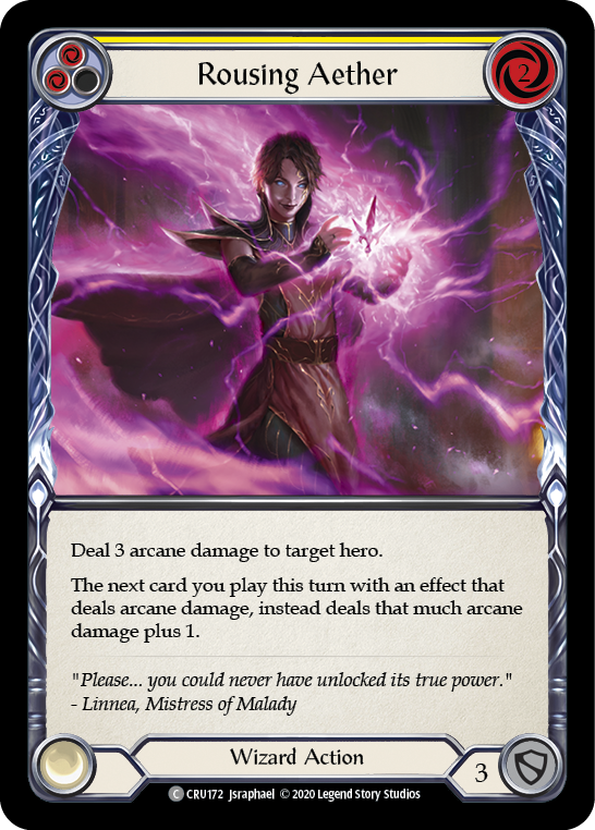 Rousing Aether (Yellow) [CRU172] (Crucible of War)  1st Edition Normal | The CG Realm