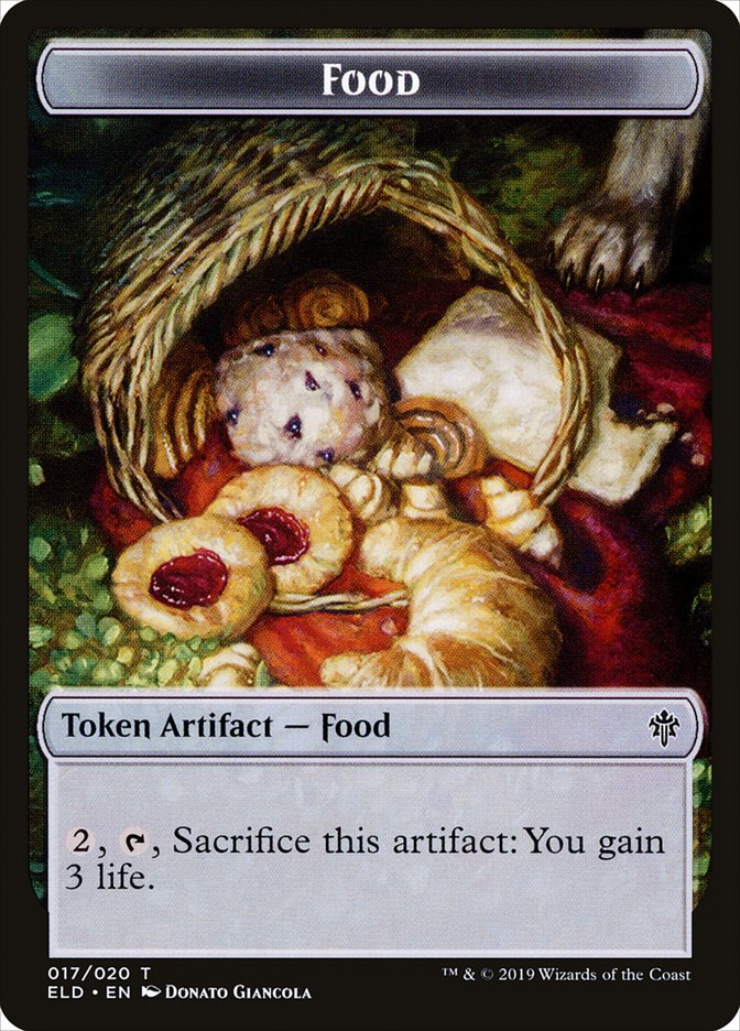 Boar // Food (17) Double-Sided Token [Throne of Eldraine Tokens] | The CG Realm