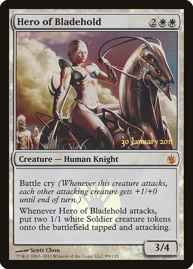Hero of Bladehold [Mirrodin Besieged Prerelease Promos] | The CG Realm