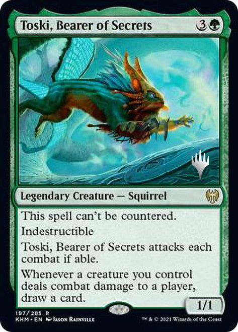 Toski, Bearer of Secrets (Promo Pack) [Kaldheim Promos] | The CG Realm