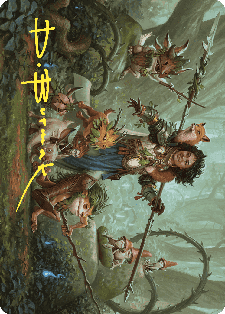 Ellivere of the Wild Court Art Card (Gold-Stamped Signature) [Wilds of Eldraine Art Series] | The CG Realm