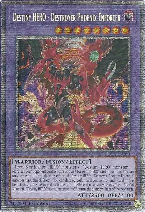 Destiny HERO - Destroyer Phoenix Enforcer [POTE-EN100] Starlight Rare | The CG Realm