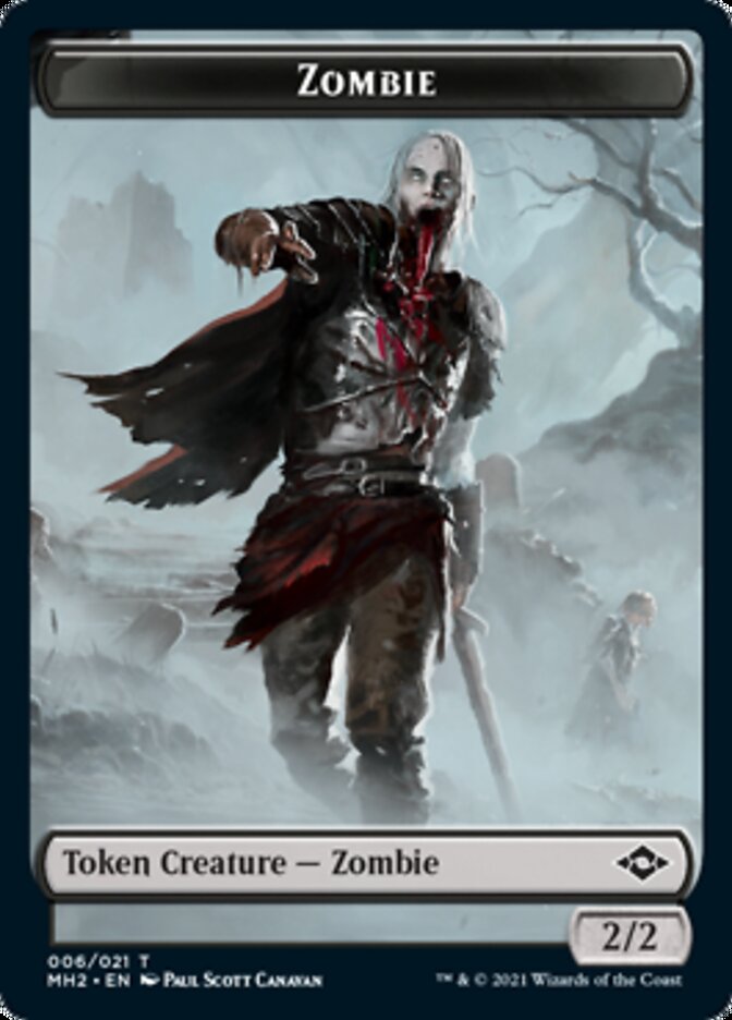 Clue (14) // Zombie Double-Sided Token [Modern Horizons 2 Tokens] | The CG Realm