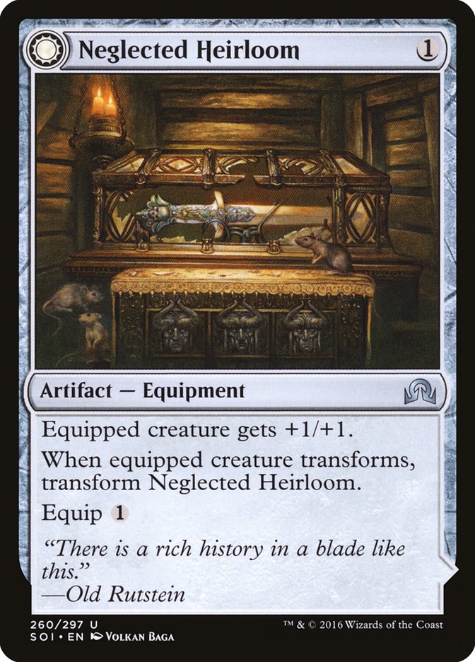 Neglected Heirloom (SOI-260) - Shadows over Innistrad: (Double Faced Transform)