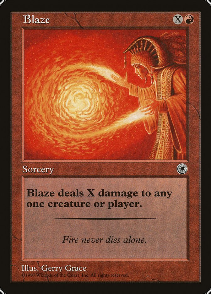 Blaze (With Flavor Text) [Portal] | The CG Realm