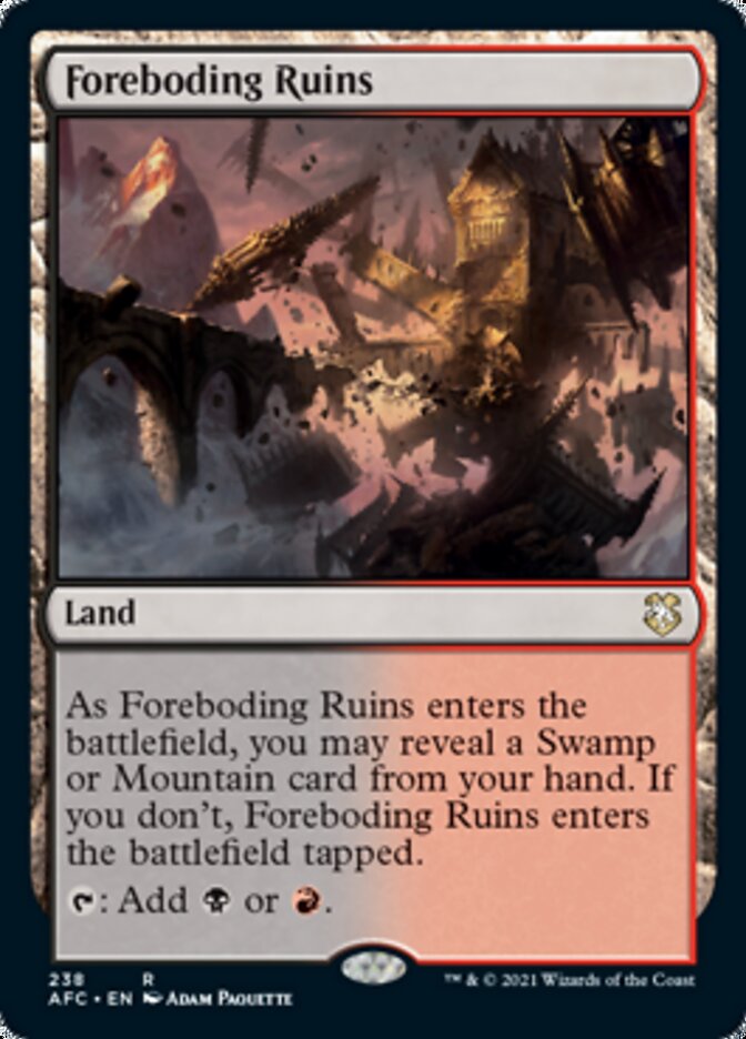 Foreboding Ruins [Dungeons & Dragons: Adventures in the Forgotten Realms Commander] | The CG Realm